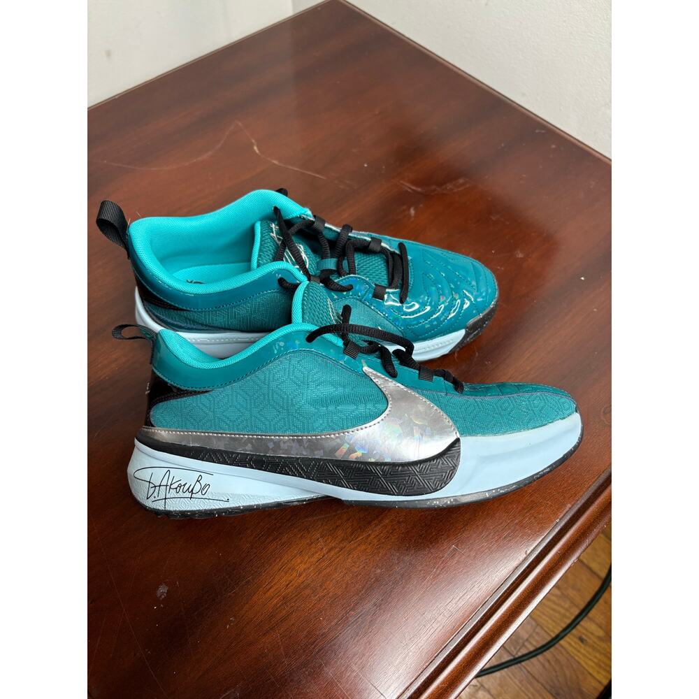 Nike Zoom Freak 5 GS All-Star Basketball Shoes Geode Teal FN1356-300 Size 7Y